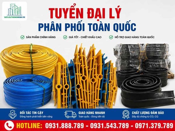 Vatlieuthongminh tuyển đại lý phân phối băng cản nước toàn quốc