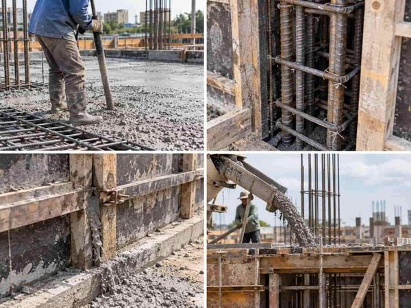 Vì sao bê tông bị rỗ mặt