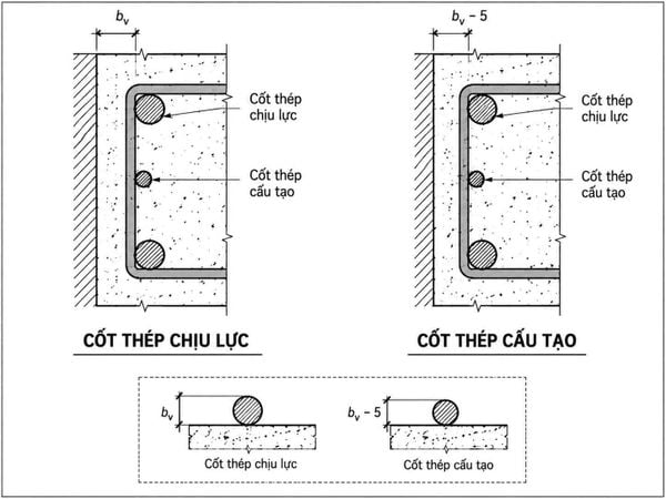 Bản vẽ Lớp bê tông bảo vệ cốt thép