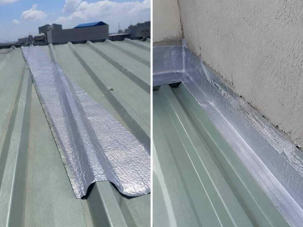 Xử lý  mép chồng tôn, vị trí giáp tường