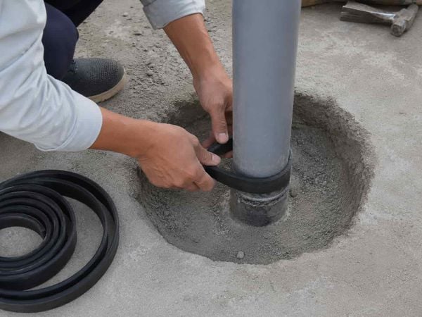 Quấn thanh trương nở quanh cổ ống