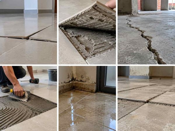 Nguyên nhân gạch lát nền bị phồng