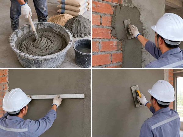 Cách trát tường đẹp theo từng bước