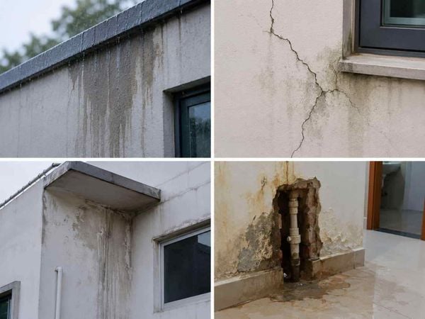 Vì sao tường nhà bị thấm nước?