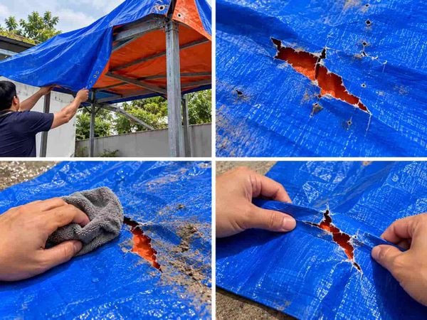 Cách vá bạt rách từng bước