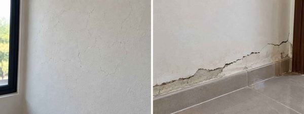 Nứt chân tường khác gì nứt chân chim trên tường