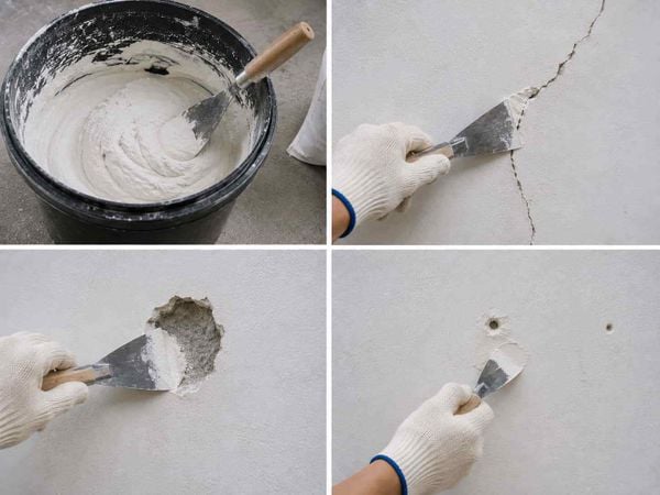 Cách pha xi măng trắng trét tường