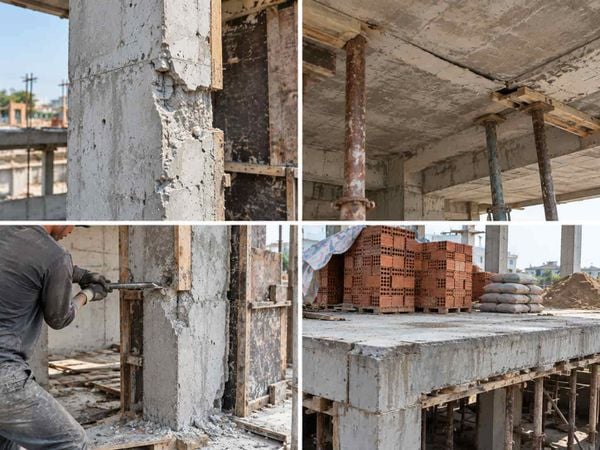 Lỗi thường gặp khi tháo cốp pha bê tông