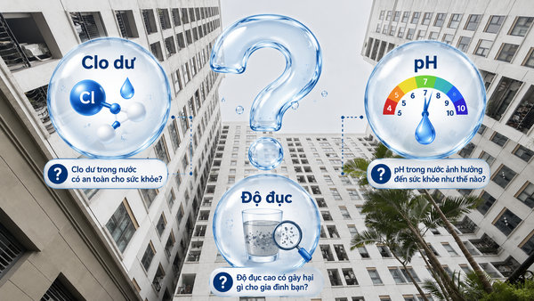 Giải mã các chỉ số chất lượng nước: Clo dư, pH và độ đục là gì?
