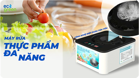 Máy Rửa Thực Phẩm Đa Năng Eco Green – Giải Pháp An Toàn Cho Sức Khỏe Gia Đình