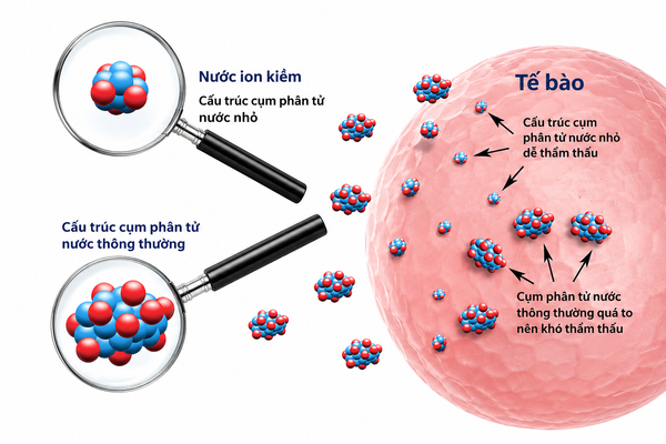 Vì sao nước ion kiềm được hấp thu nhanh hơn? Những điều cần biết
