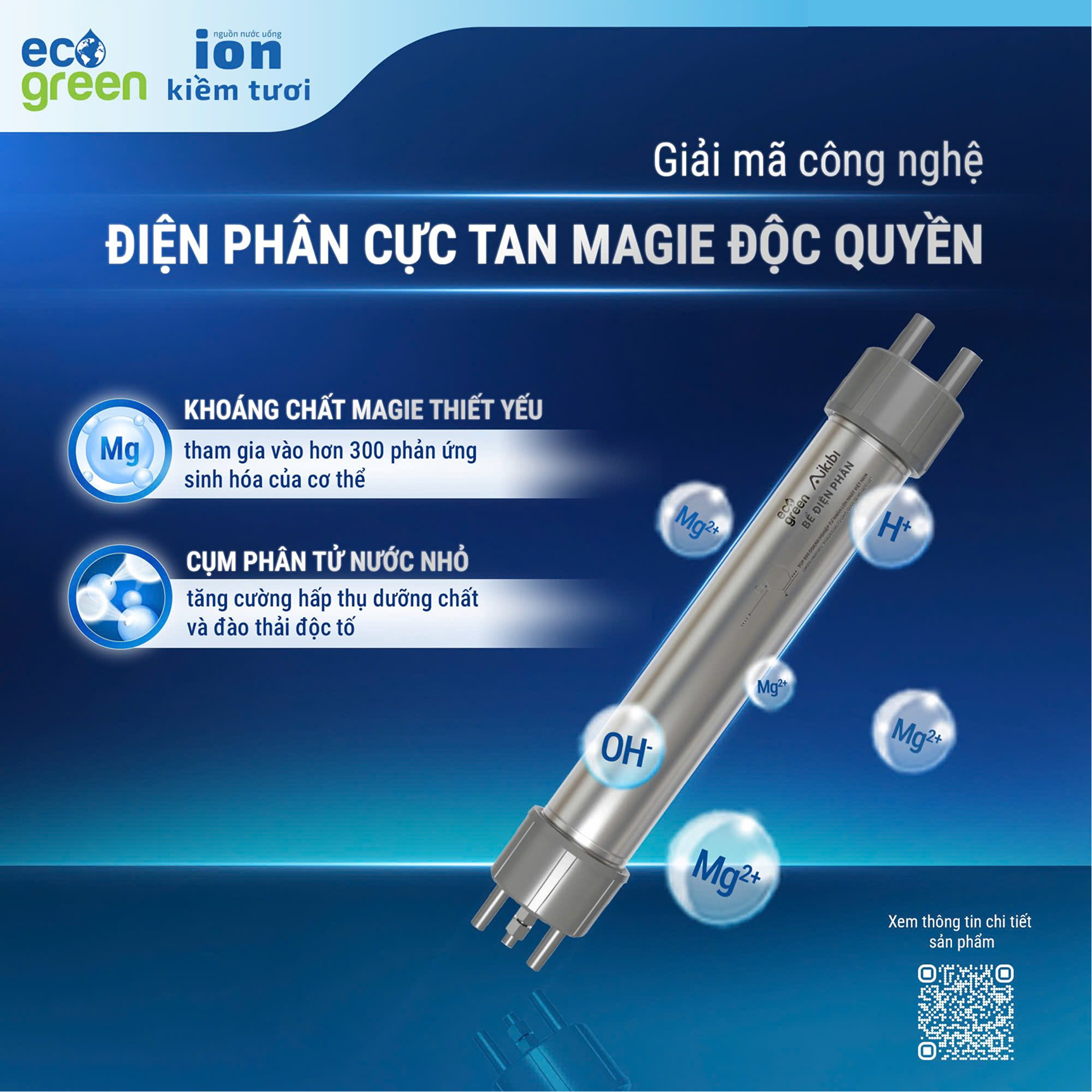Máy lọc nước ion kiềm tươi Ma-giê