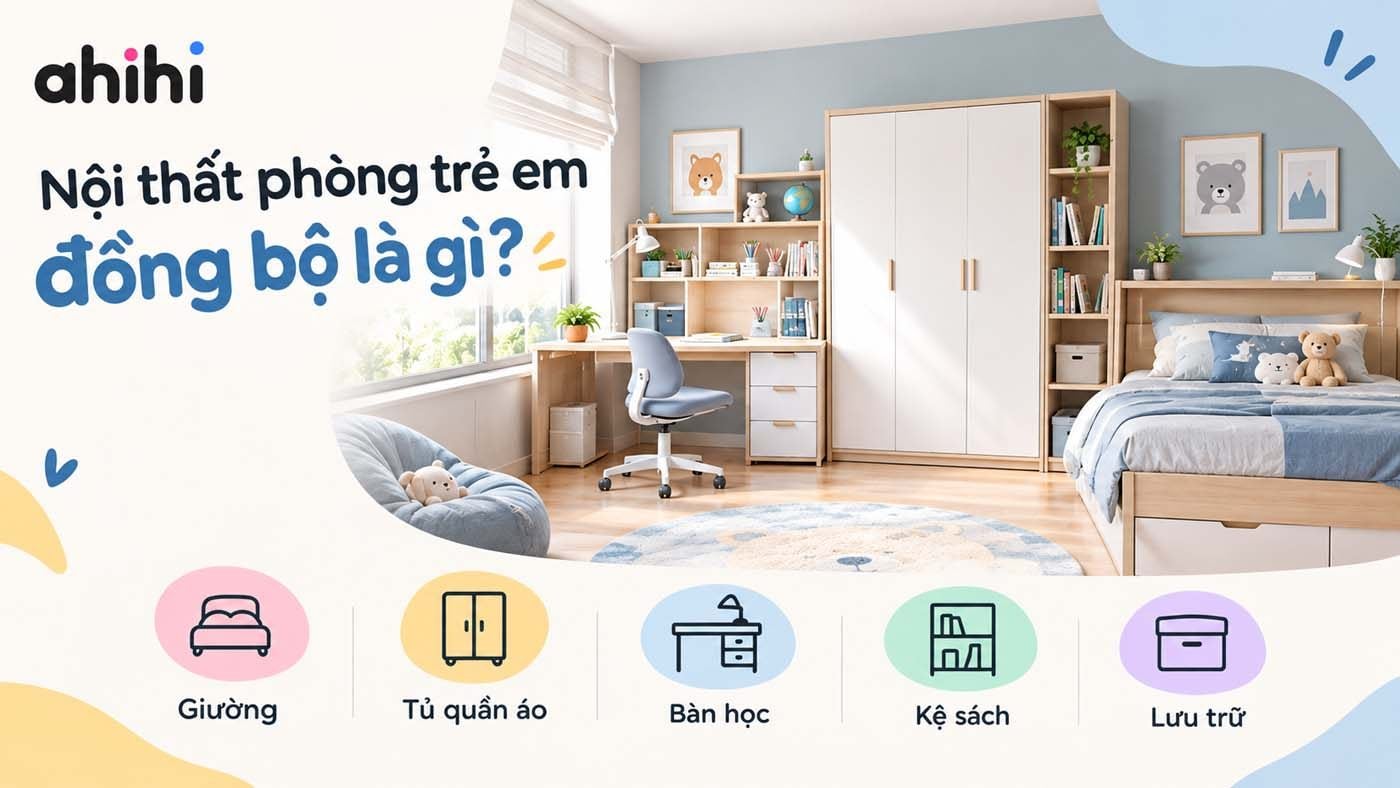NỘI THẤT PHÒNG TRẺ EM ĐỒNG BỘ – VÌ SAO NÊN THIẾT KẾ CẢ CĂN PHÒNG?