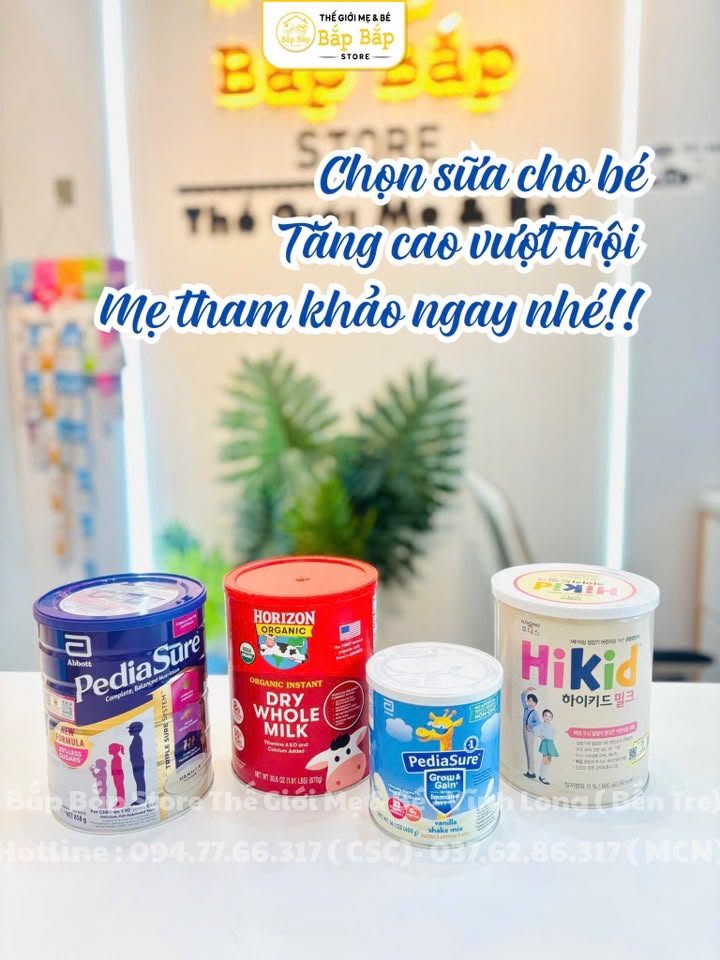 Mẹ đang tìm sữa hỗ trợ phát triển chiều cao cho bé? Cùng Nhà Bắp tham khảo nhé!