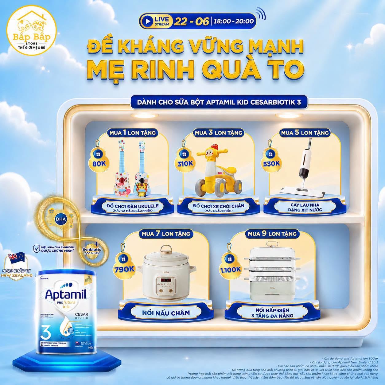 THÔNG BÁO LIVESTREAM APTAMIL NEW ZEALAND