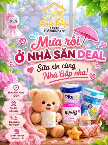 Trời mưa ba mẹ ở nhà săn DEAL sữa thôi nè