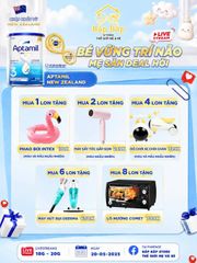 LIVESTREAM phiên 20/5 APTAMIL NEW ZEALAND – DEAL HỜI CHO MẸ, DINH DƯỠNG XỊN CHO BÉ