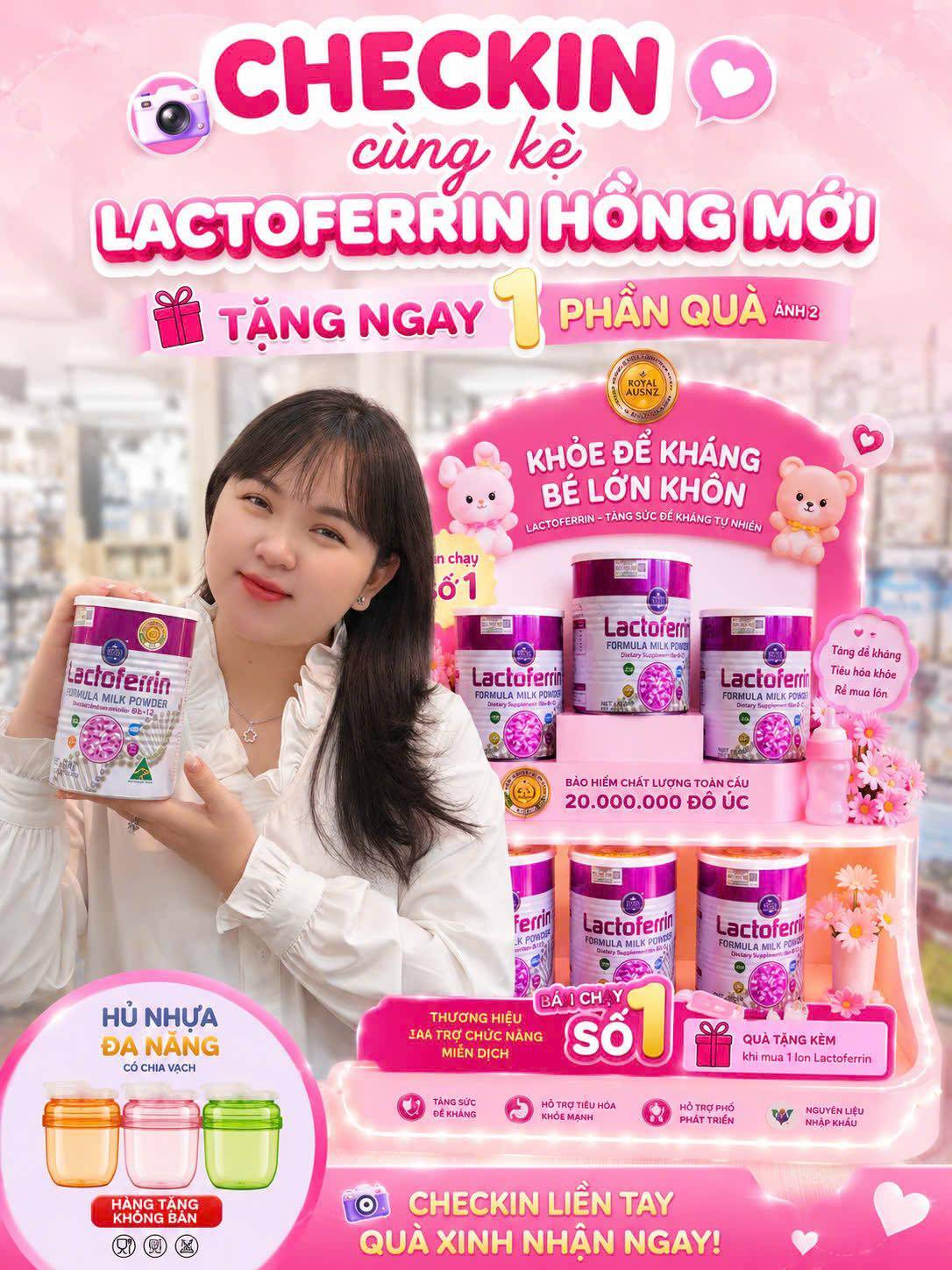 Voucher Lactoferrin Royal Ausnz chỉ còn 9xx/hộp tại Bắp Bắp Store