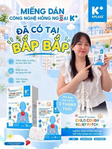 BẮP BẮP STORE CHÍNH THỨC CÓ K+ – THÊM MỘT “TRỢ THỦ” CHO MẸ MỖI KHI BÉ HO