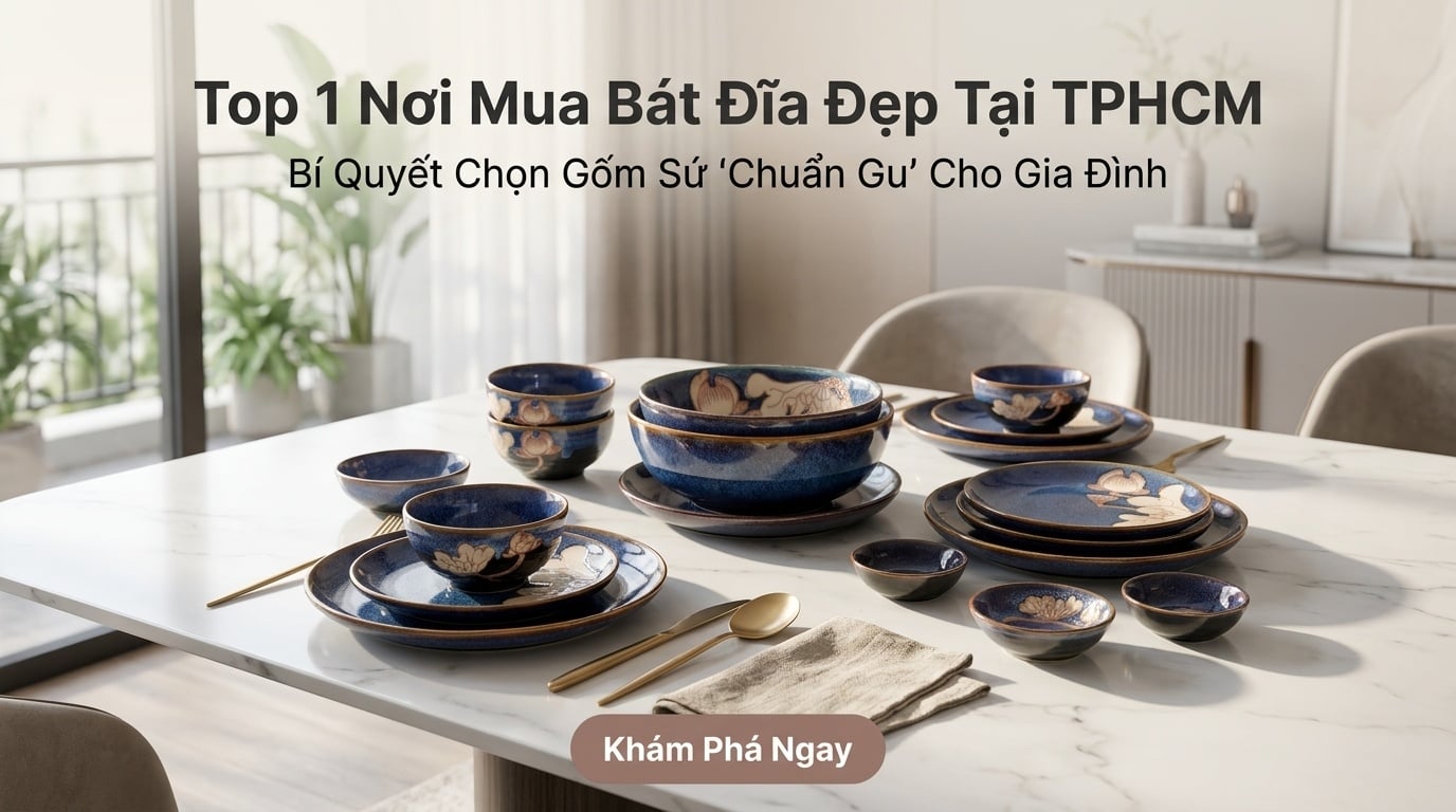 Top Địa Chỉ Mua Bộ Bát Đĩa Đẹp Tại TPHCM: Bí Quyết Chọn Gốm Sứ 