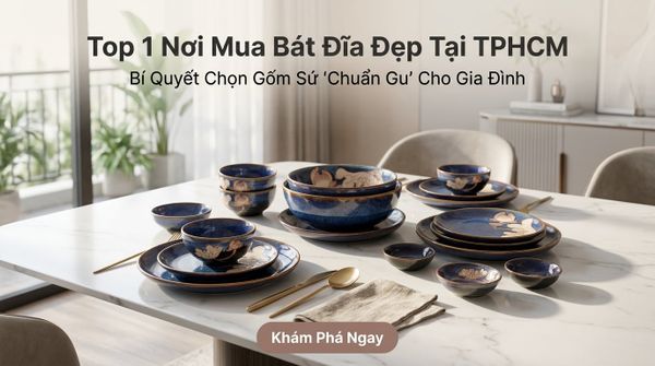 Top Địa Chỉ Mua Bộ Bát Đĩa Đẹp Tại TPHCM: Bí Quyết Chọn Gốm Sứ 