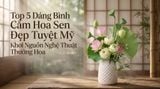 Top 5 Dáng Bình Cắm Hoa Sen Đẹp Tuyệt Mỹ Khơi Nguồn Nghệ Thuật Thưởng Hoa