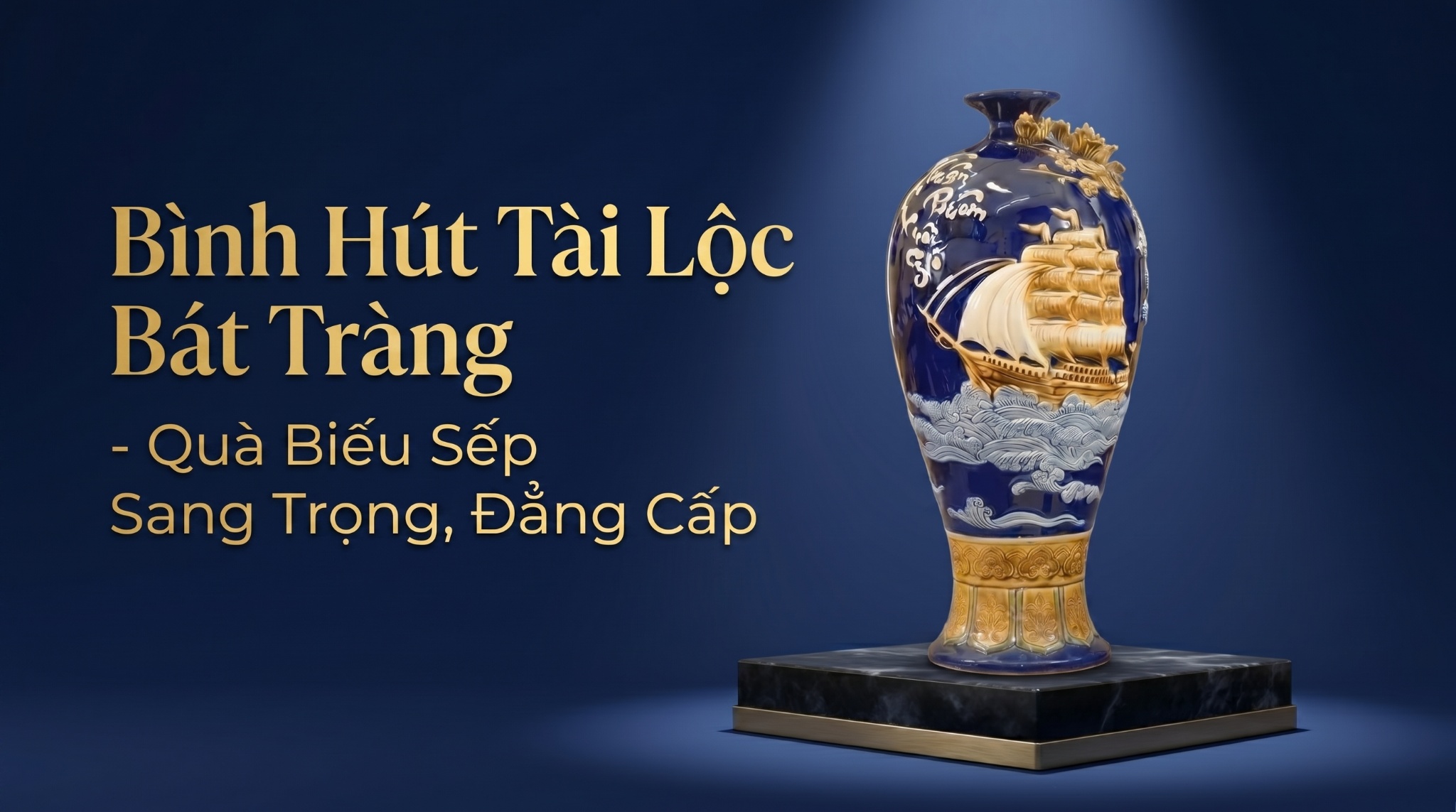 Các Mẫu Bình Hút Tài Lộc Bát Tràng Đẹp Làm Quà Biếu Sếp Sang Trọng, Ý Nghĩa
