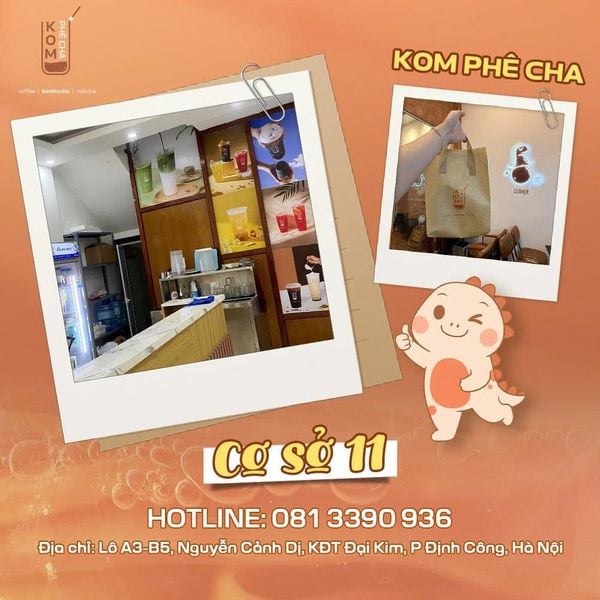 Kom Phê Cha cơ sở 11 - Lô A3-B5, Nguyễn Cảnh Dị, KĐT Đại Kim, P. Định Công
