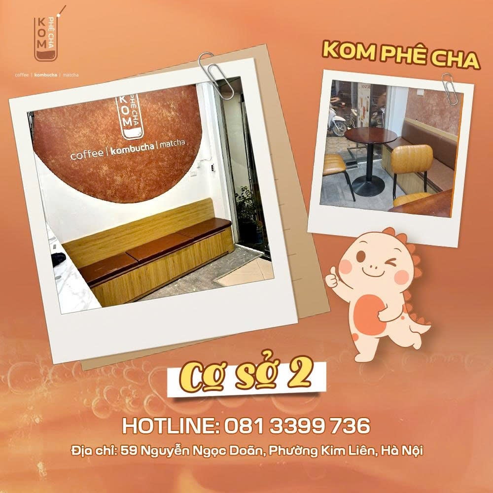 Kom Phê Cha cơ sở 2 - Số 59 Nguyễn Ngọc Doãn, Phường Kim Liên, Hà Nội