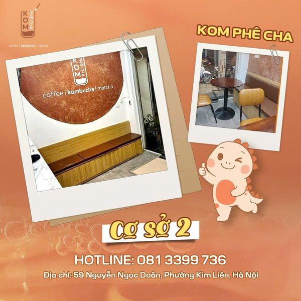 Kom Phê Cha cơ sở 2 - Số 59 Nguyễn Ngọc Doãn, Phường Kim Liên, Hà Nội
