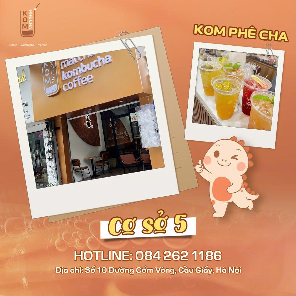 Kom Phê Cha cơ sở 5 - Số 10 Cốm Vòng, Phường Cầu Giấy, Hà Nội