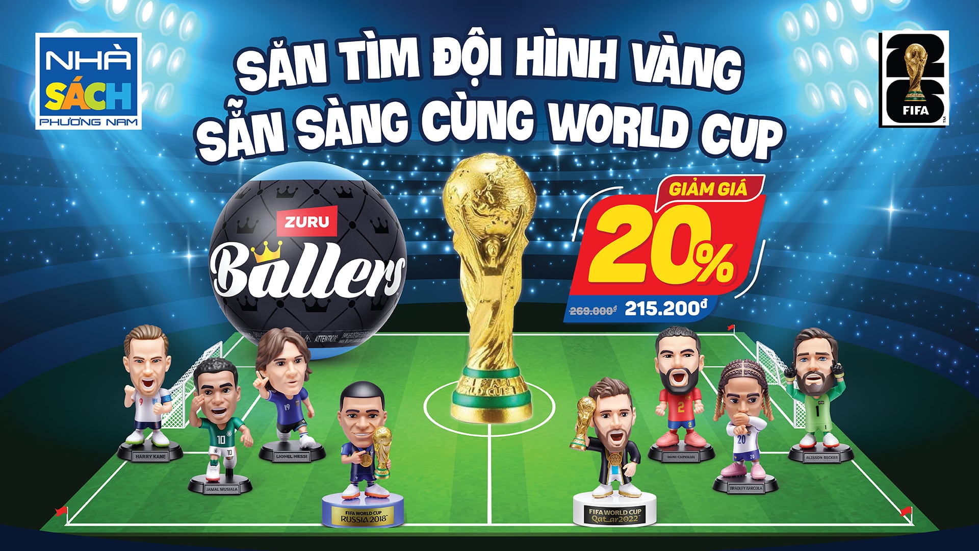 Zuru Đồ Chơi Mô Hình Cầu Thủ Fifa 2026 77792 