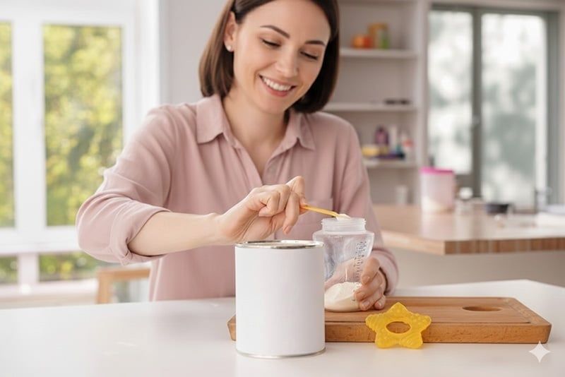 Tìm hiểu nên pha sữa công thức cho nước trước hay sữa trước