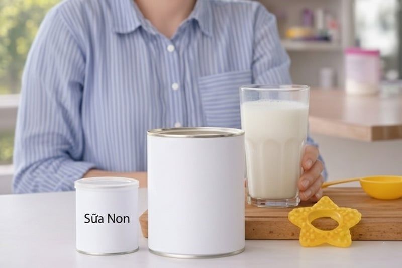 Tìm hiểu pha sữa non với sữa công thức: Nên hay không?
