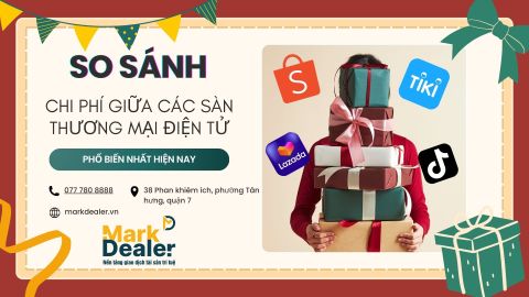So sánh chi phí giữa các sàn thương mại điện tử