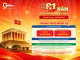 GPG THÔNG BÁO LỊCH NGHỈ LỄ QUỐC KHÁNH 2/9 NĂM 2026