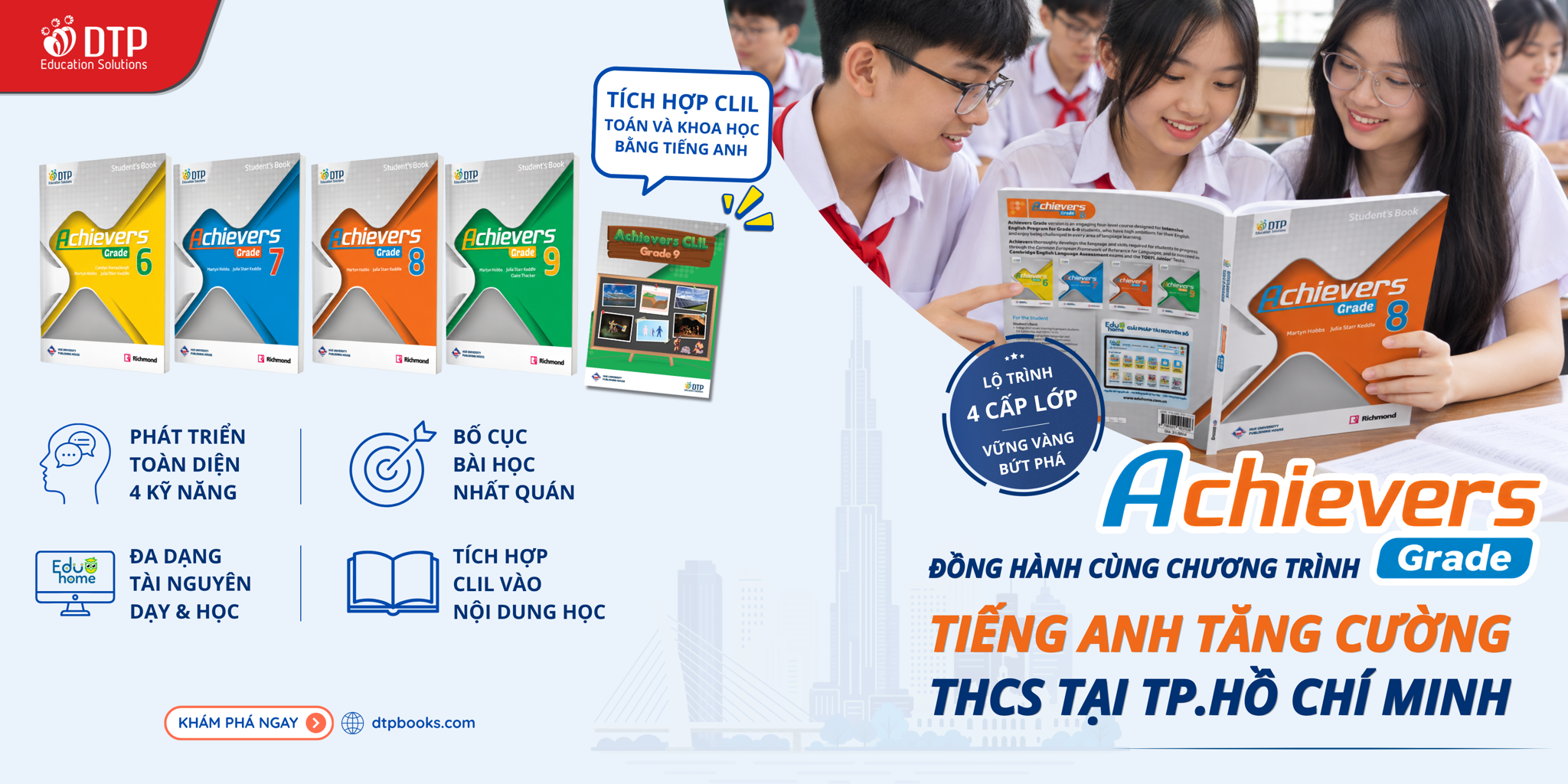 ACHIEVERS GRADE: ĐỒNG HÀNH CÙNG CHƯƠNG TRÌNH TIẾNG ANH TĂNG CƯỜNG THCS TẠI TP. HCM