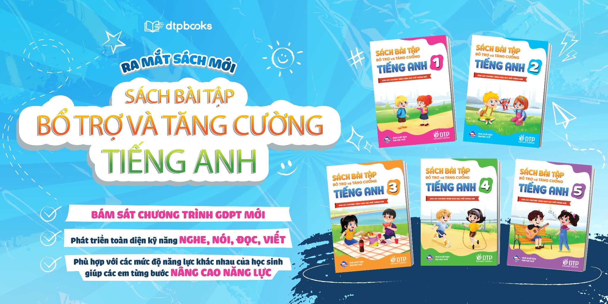 ĐỒNG HÀNH CÙNG SGK THỐNG NHẤT CHO NĂM HỌC 2026-2027: BÀI TẬP BỔ TRỢ VÀ TĂNG CƯỜNG TIẾNG ANH LỚP 1, 2, 3, 4, 5