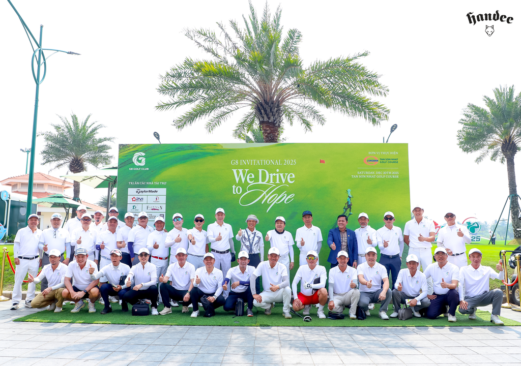 HANDEE ĐỒNG HÀNH CÙNG GIẢI GOLF G8 INVITATIONAL 2025 LAN TỎA TINH THẦN “WE DRIVE TO HOPE”