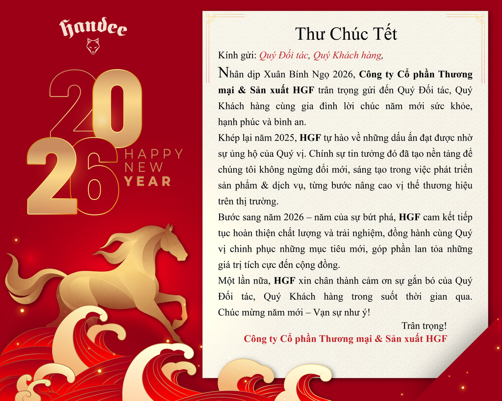 HANDEE CHÚC MỪNG XUÂN BÍNH NGỌ 2026