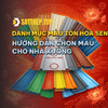 DANH MỤC MÀU TÔN HOA SEN CÙNG HƯỚNG DẪN CHỌN MÀU CHO NHÀ XƯỞNG