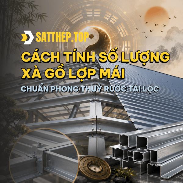 CÁCH TÍNH SỐ LƯỢNG XÀ GỒ LỢP MÁI NGÓI CHUẨN PHONG THUỶ RƯỚC TÀI LỘC