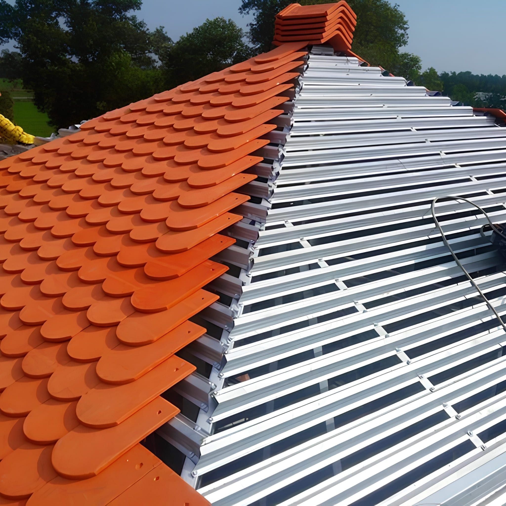 Đây là ứng dụng phổ biến và quan trọng nhất của xà gồ. Chúng đóng vai trò là các thanh dầm ngang liên kết với kèo nâng đỡ vác tấm lợp.
