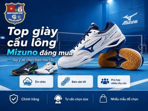 Top giày cầu lông Mizuno đáng mua