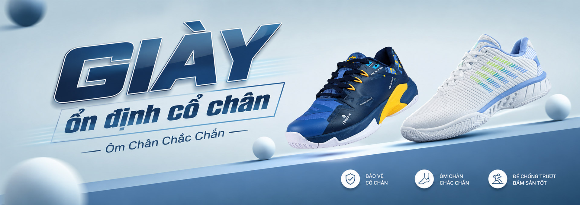 GIÀY THỂ THAO/GIÀY PICKLEBALL/ỔN ĐỊNH CỔ CHÂN