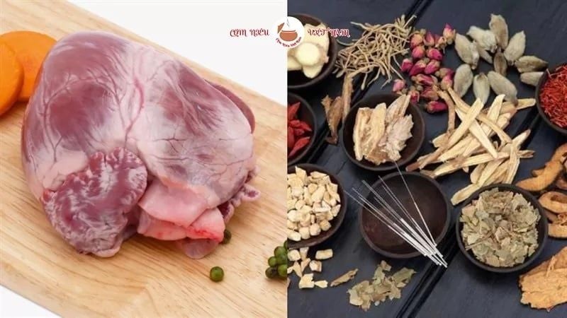 Nấu món tim heo hầm thuốc Bắc đơn giản “Tại Nhà”