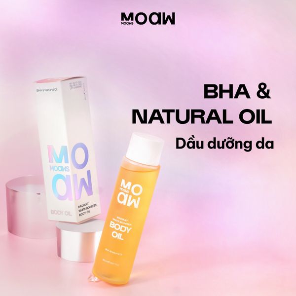 Body Oil Moaw Moaws: Làn da căng bóng, mềm mịn và rạng rỡ mỗi ngày