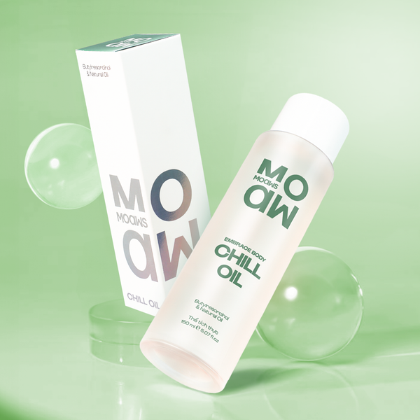 Chill Oil Moaw Moaws: Dầu massage body căng bóng, trắng sáng da