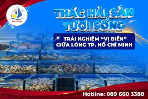 🌊 THÁC HẢI SẢN TƯƠI SỐNG – TRẢI NGHIỆM “VỊ BIỂN” GIỮA LÒNG TP. HỒ CHÍ MINH