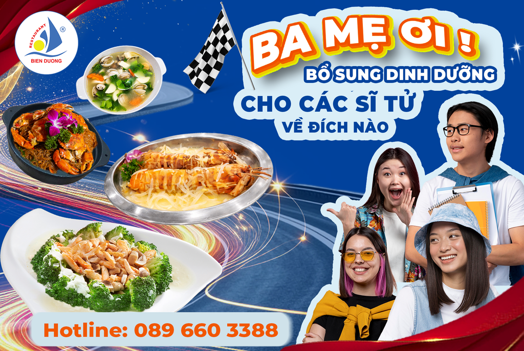 🎓 BA MẸ ƠI, BỔ SUNG DINH DƯỠNG CHO CÁC SĨ TỬ VỀ ĐÍCH NÀO